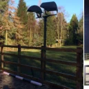 Horse arena floodlighting mast