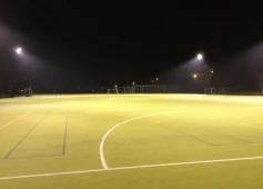 Bedford Modern School retractable hockey pitch floodlights
