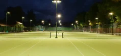 Bowdon Lawn Tennis Club retractable TennisPro LED floodlighting installation