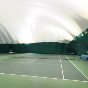 Indoor tennis dome LED floodlighting upgrade