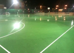 Kings Collage Netball Courts retractable floodlighting system