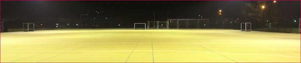 Muga pitch floodlighting