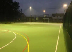 Shap MUGA pitch floodlighting installation